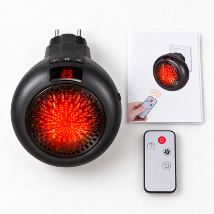 Mini calefactor cerámico de enchufe Coloria 900W con mando