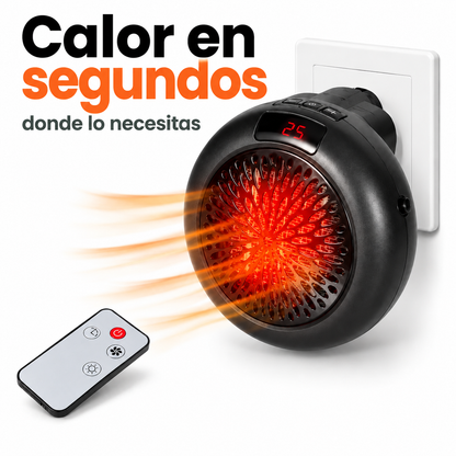 Mini calefactor cerámico de enchufe Coloria 900W con mando